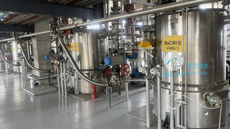 Calcium Hydroxide Powder Conveying & Pneumatic System
